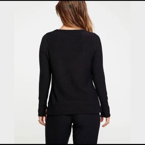 Chaser CHEERS Sweatshirt Black Metallic Graphic Womens Small NWT - Picture 3 of 7